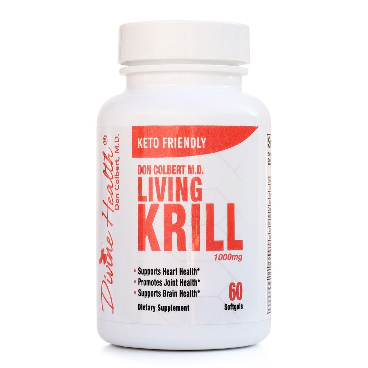 Divine Health Living Krill Oil Softgels 60 Count