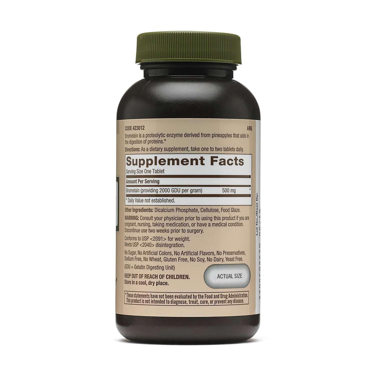 GNC Bromelain 500mg Tablets, 60 Count