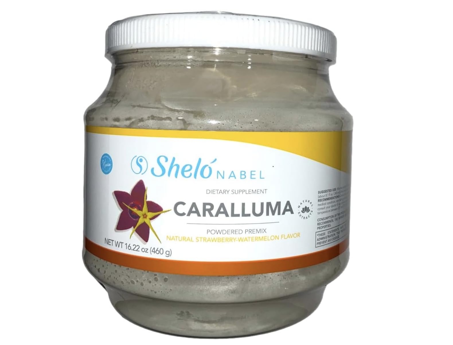 Sheló NABEL Caralluma Powder Premix Natural Strawberry/Watermelon Flavor Powder, 16.23