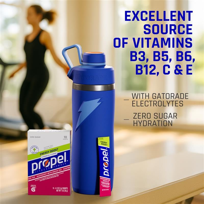 Propel Energy Boost Zero Calorie Powder Packets, Passionfruit Guava, 120 Packets