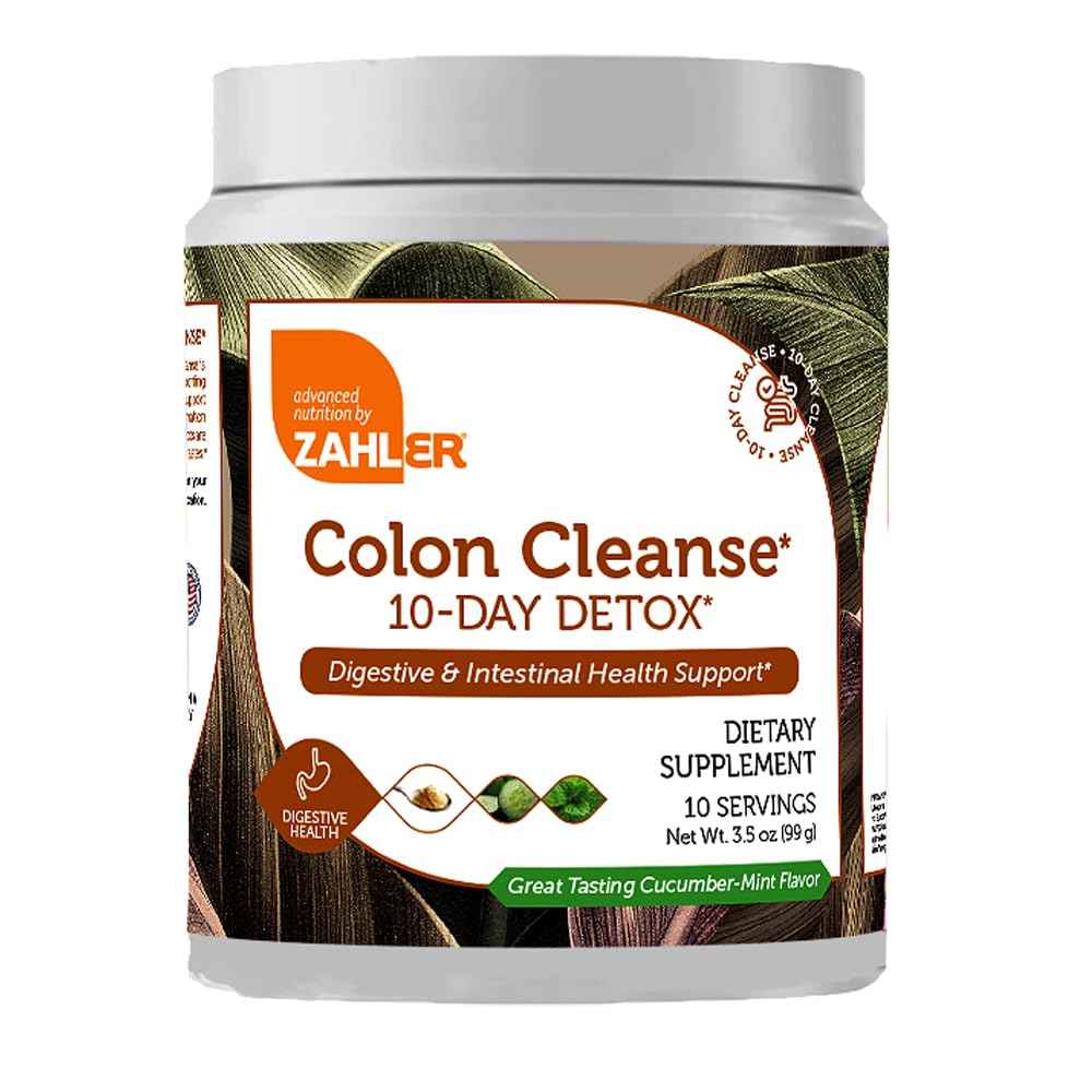 Zahler Colon Cleanse 10-Day Detox Powder, 3.5 oz