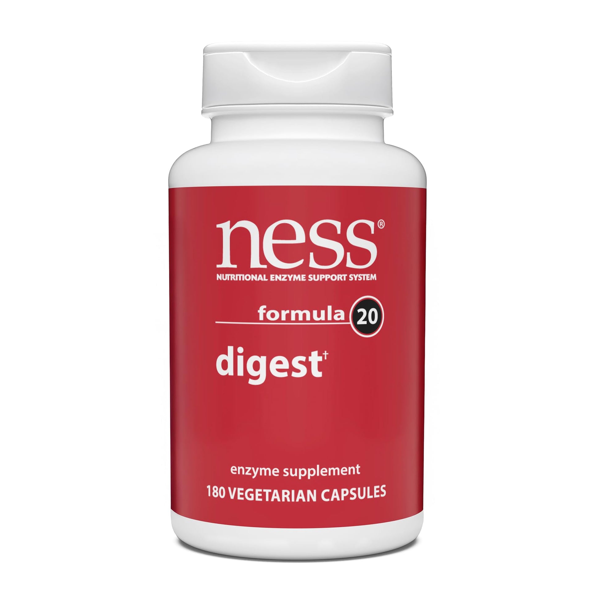 NESS Digest Multi-Enzyme Digestive Supplement 180 Capsules