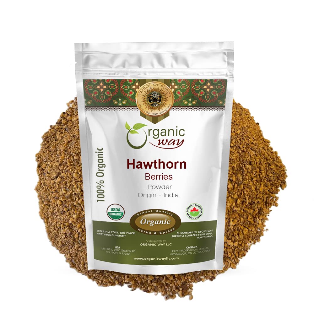 Organic Way Hawthorn Berry Powder 4 Ounce