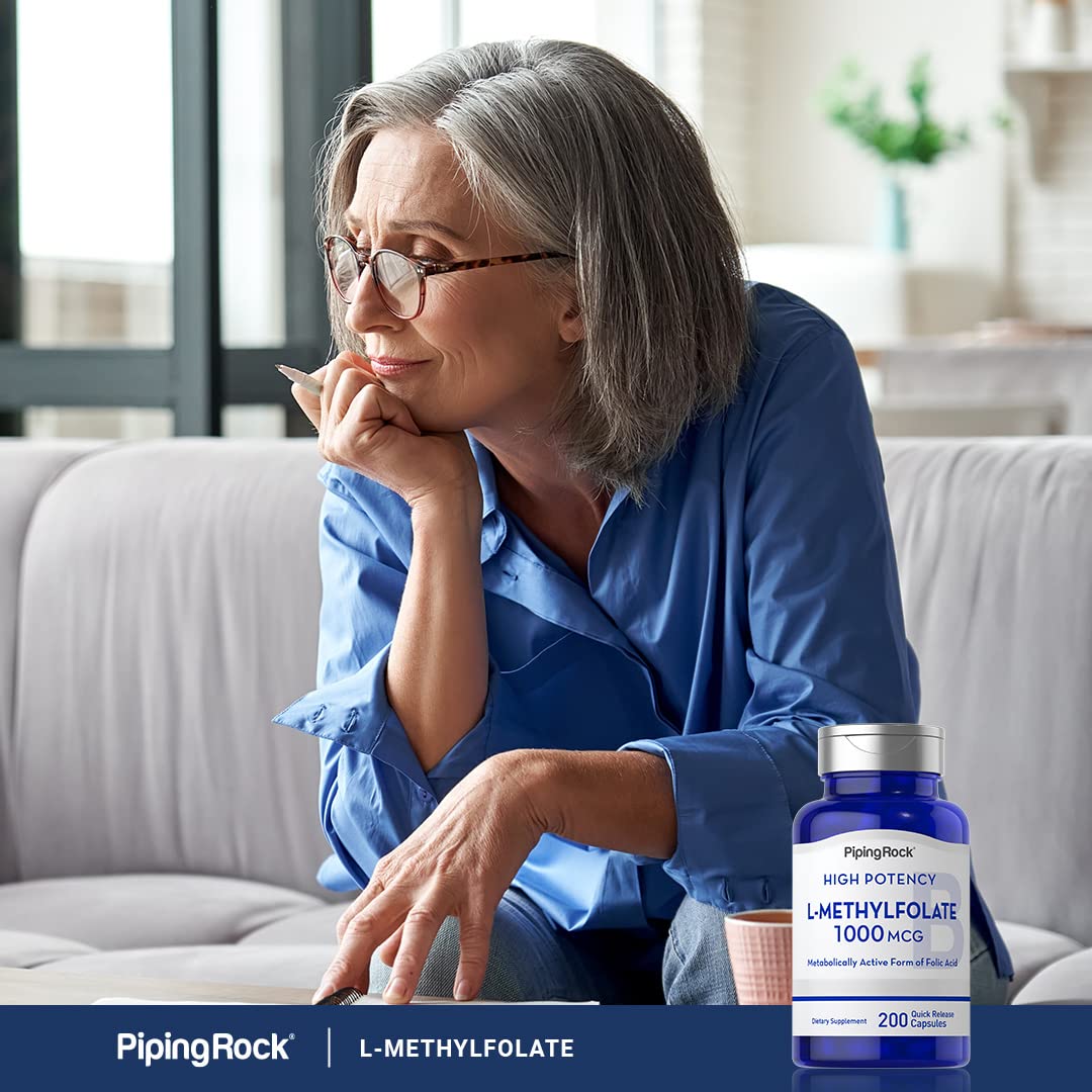 Piping Rock L Methylfolate Supplement Capsule, 200 Capsules
