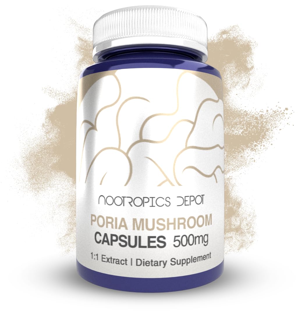 Nootropics Depot Poria Mushroom Capsules 500mg 60 Count