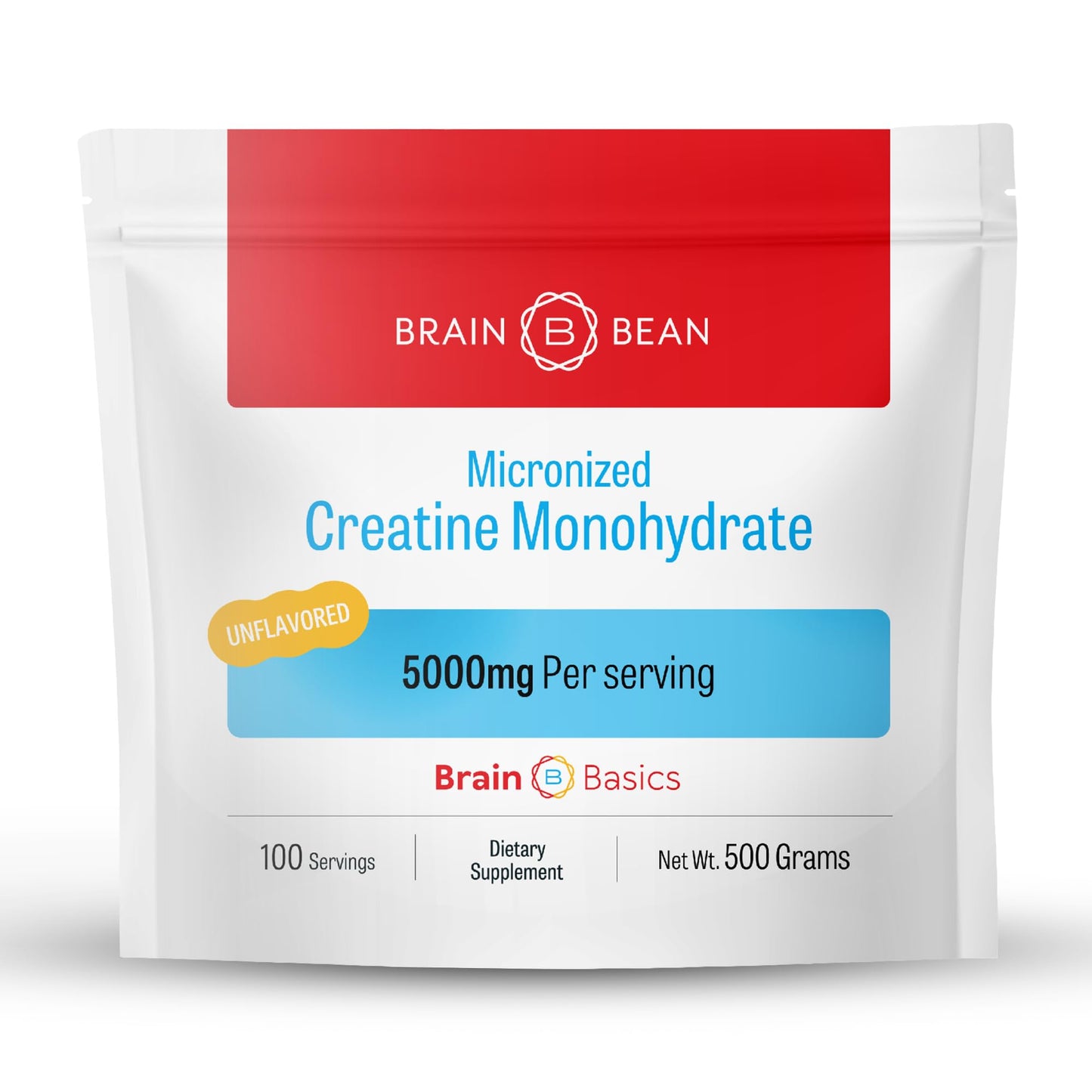 Brain Bean Creatine Monohydrate Powder 17.6 oz
