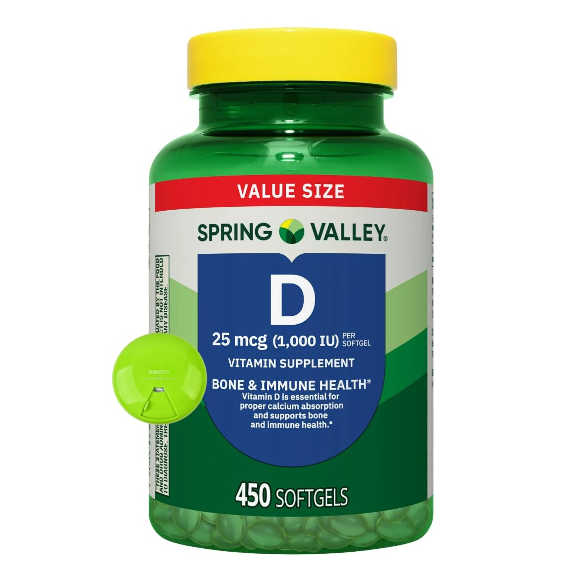 SUREFECT Vitamin D3 25 mcg (1000 IU) Softgels 450