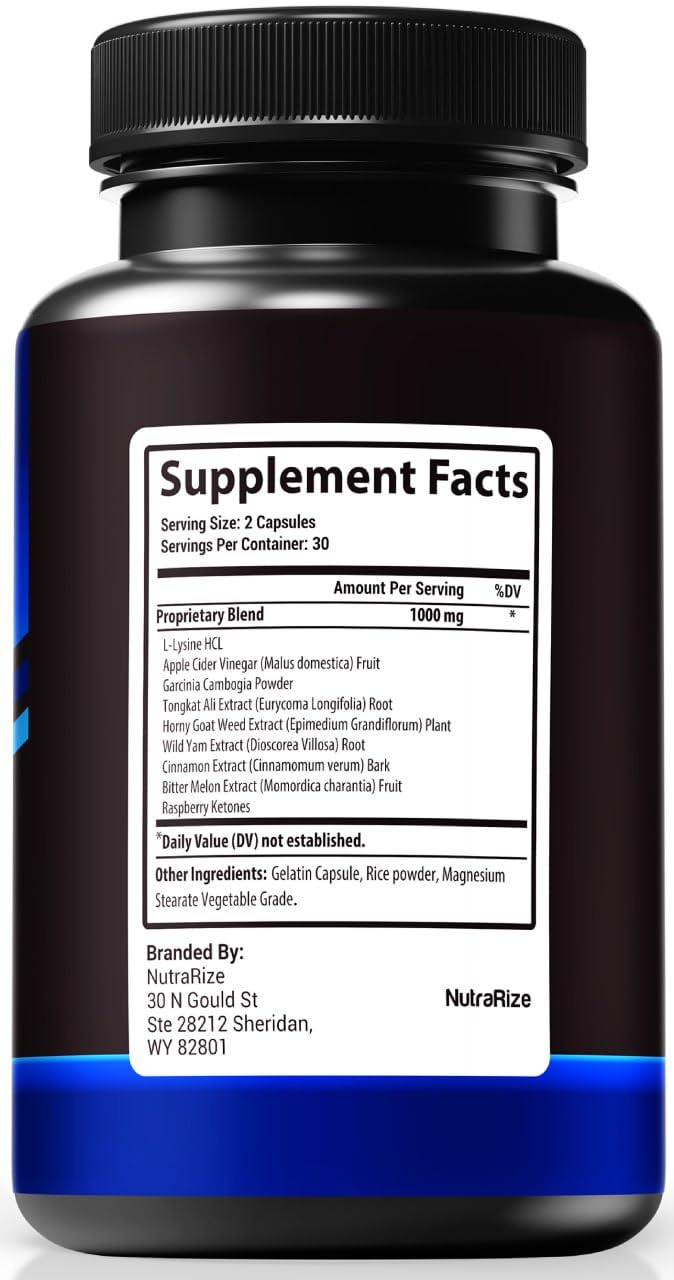 NutraRize Blue Vigor Max for Men 180 Capsules