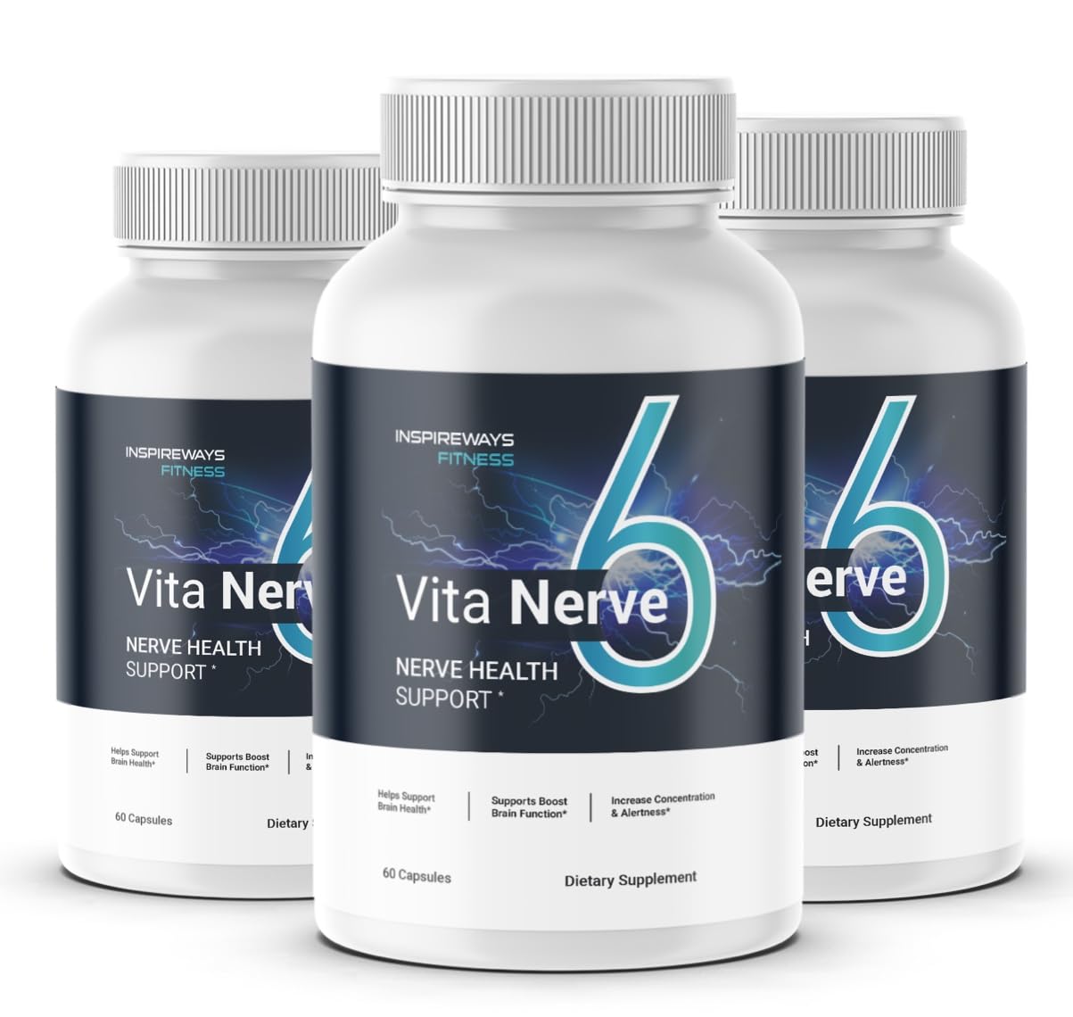 Fitness InspireWays VitaNerve 6 Capsules, 180 Count