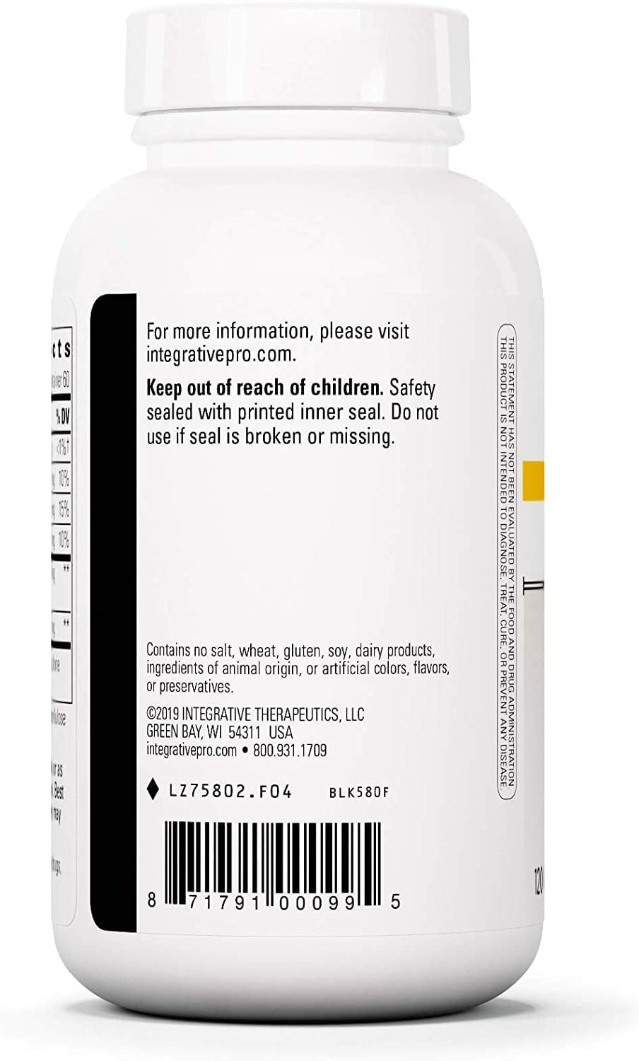 Integrative Therapeutics Cellular Forte Inositol Supplement for Immune System & Cell Health Support, Contains IP-6, Vegan, Gluten-Free & Dairy-Free, Capsule, 120 Count