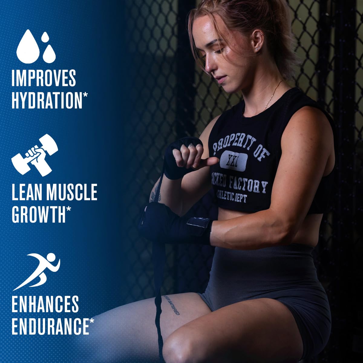 Jacked Factory Creatine Monohydrate + Electrolytes Powder, 50 Servings