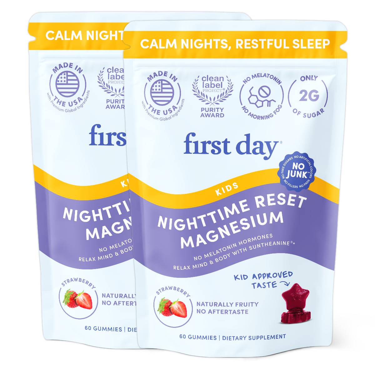 FIRST DAY Magnesium for Kids Gummies 120 Gummies