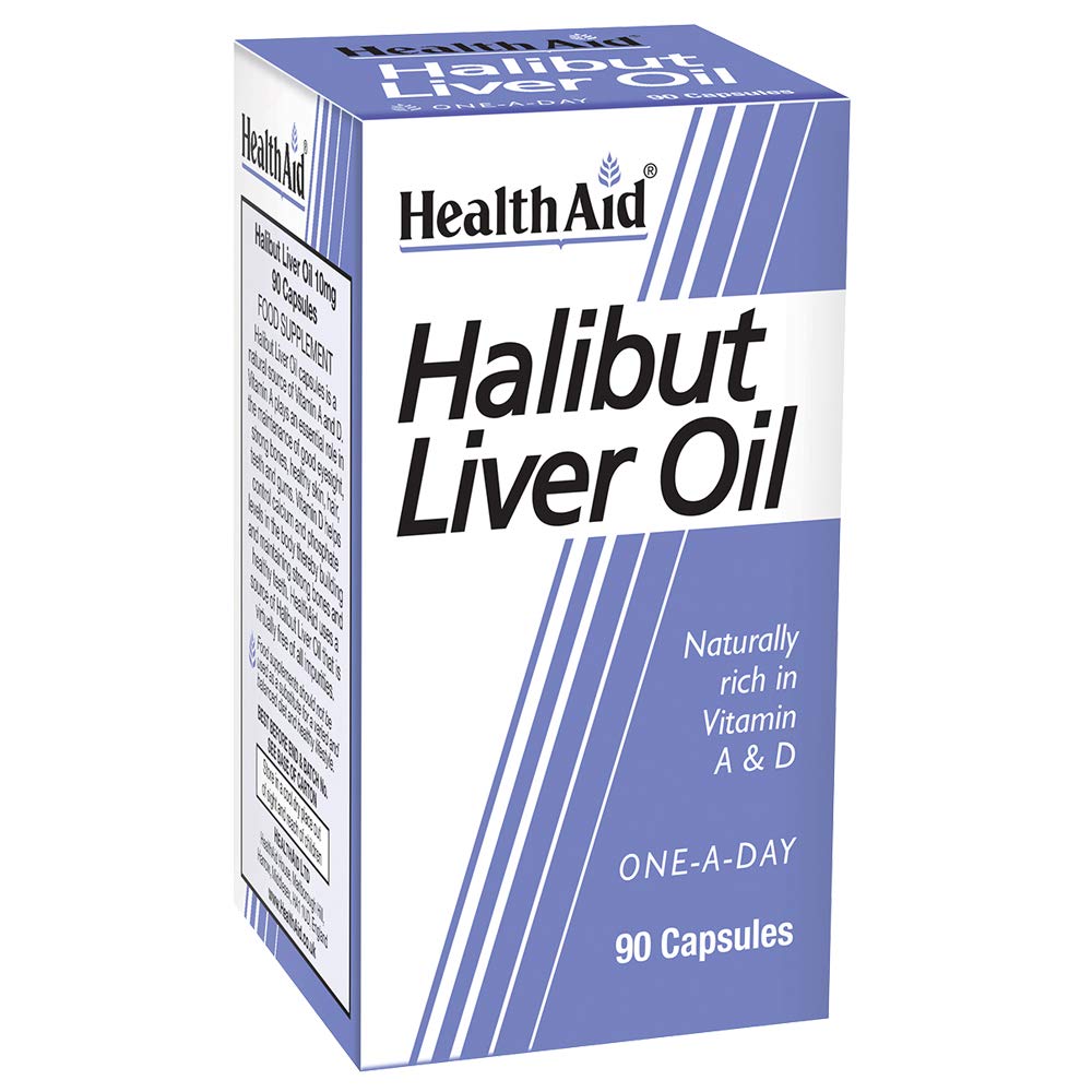 HealthAid Halibut Liver Oil Capsules 90