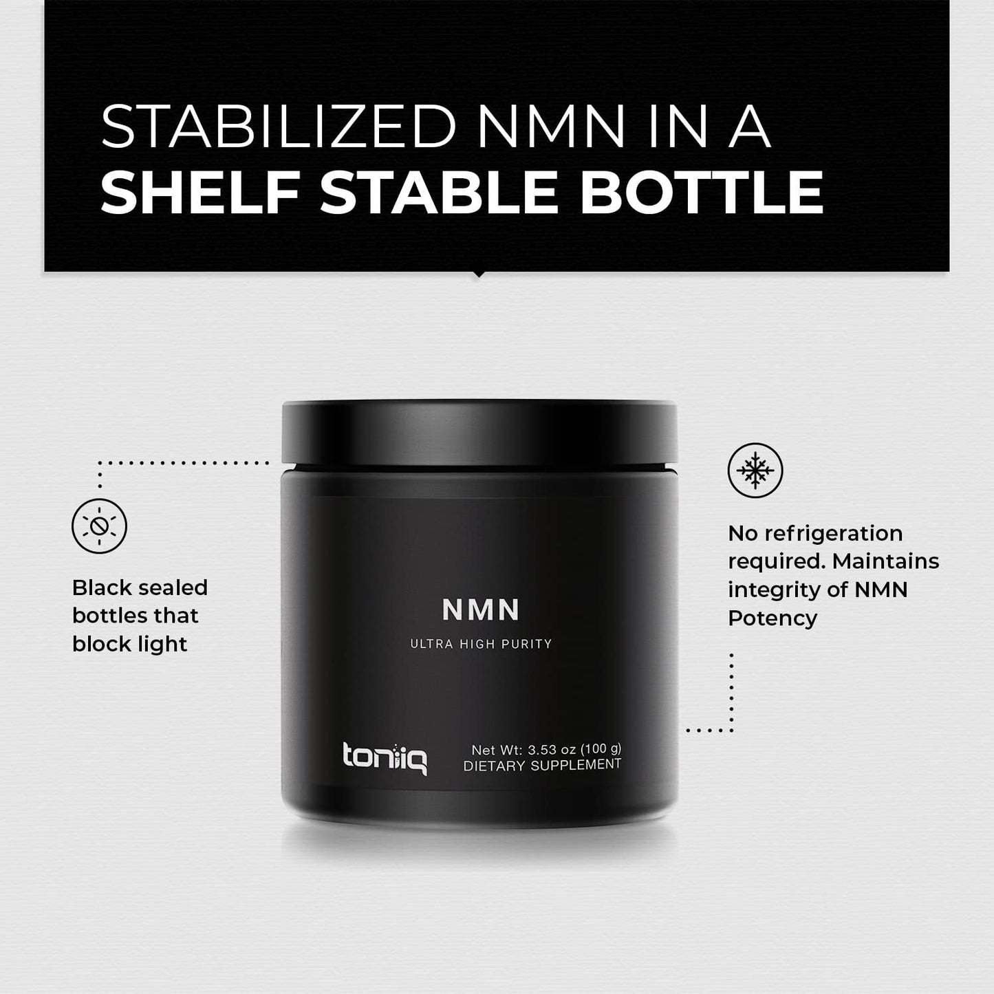 Toniiq NMN Powder 3.53 Ounce