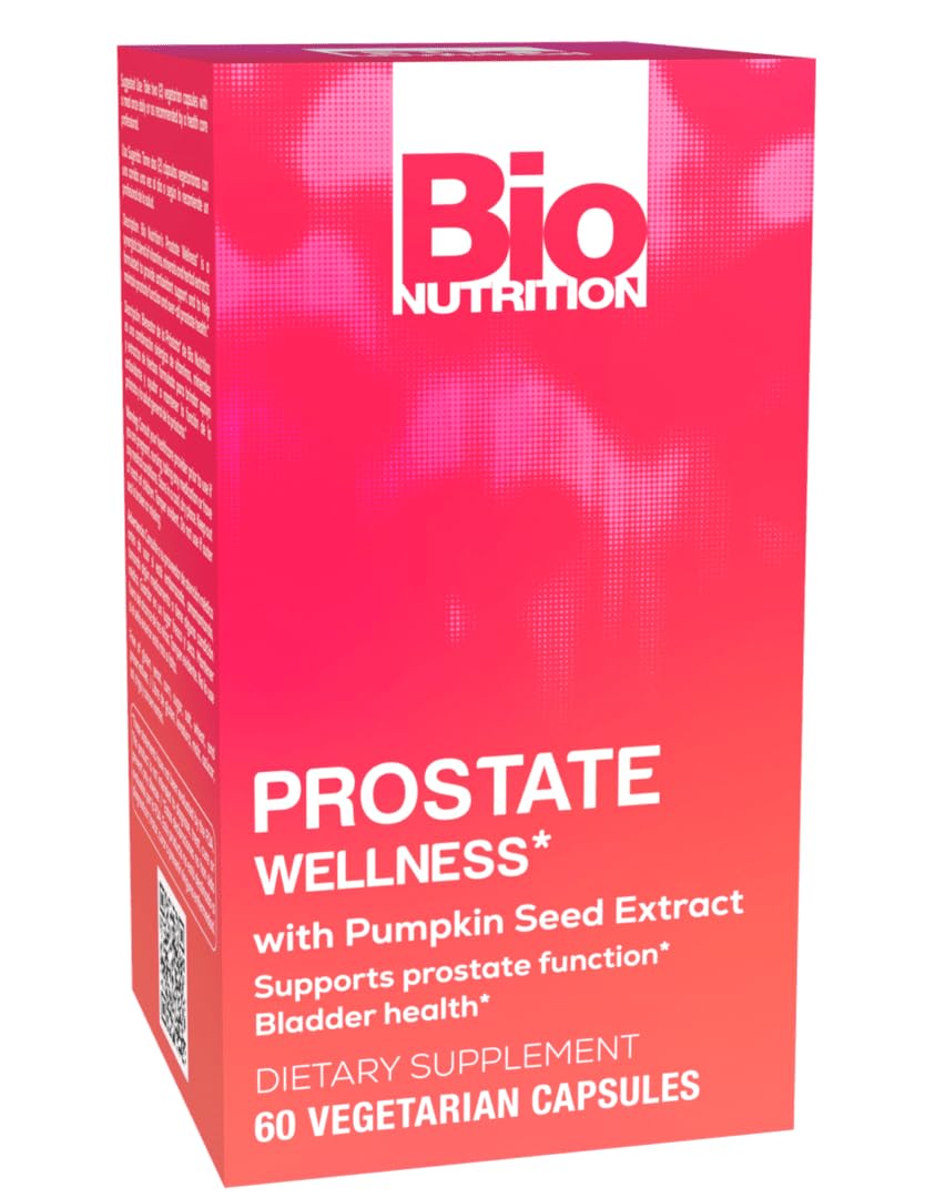 Bio Nutrition Prostate Wellness with Pumpkin Seed Extract 60 Vegetarian Capsules