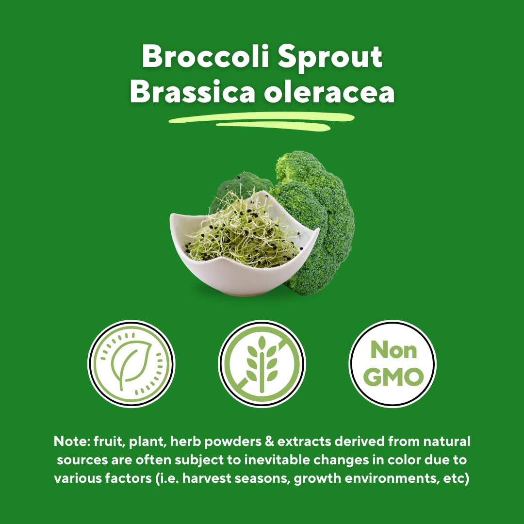 Vitapia Organic Broccoli Sprout & Broccoli Extract for Sulforaphane 120 Veggie Capsules