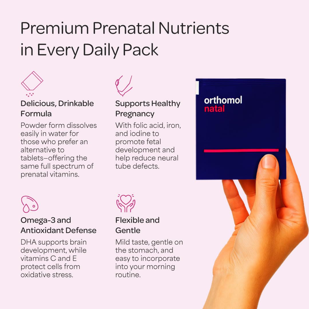 Orthomol Natal Prenatal & Breastfeeding Powder, 30 Count