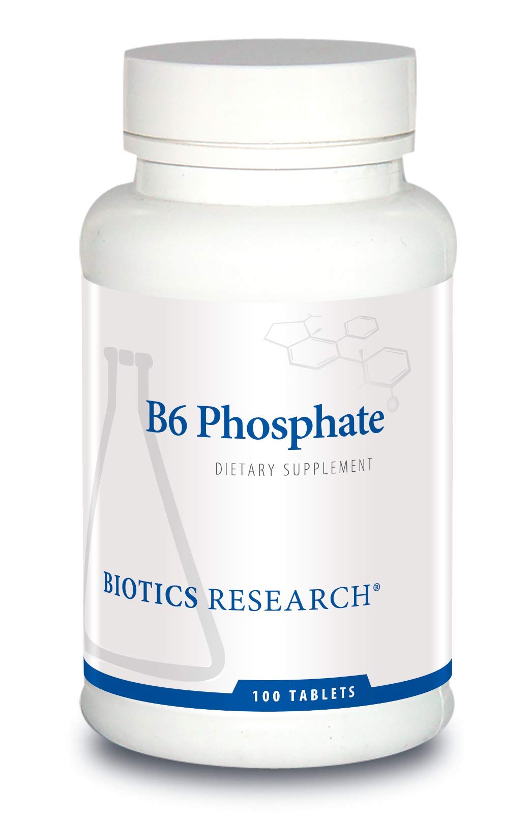 BIOTICS RESEARCH B6 Phosphate Biologically Active Form of Vitamin B6 (pyridoxal-5-phosphate), Supports Immune Function, Metabolism, Cardiovascular Health, 100 Tablets