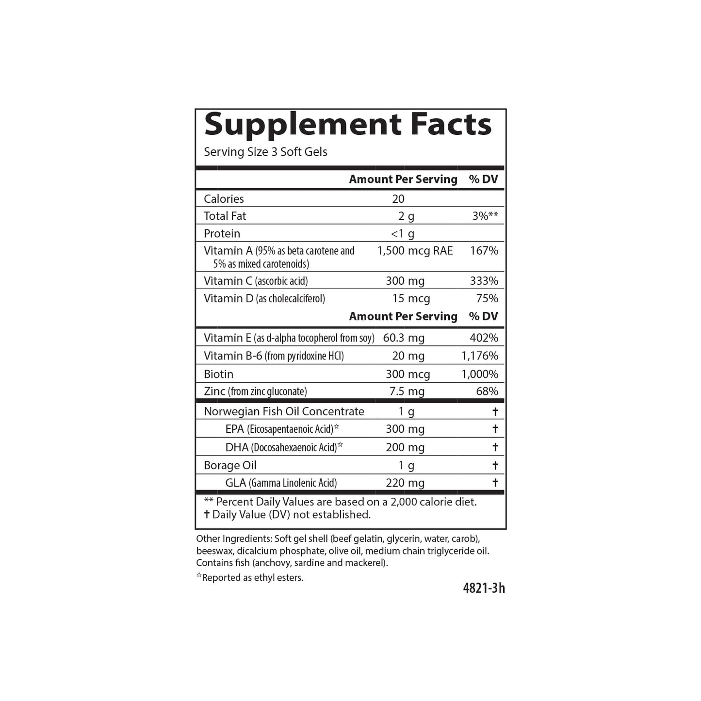 Carlson Moistur-Eyes Specialty Eye Formula Promotes & Maintains Normal Eye Moisture Softgels 90