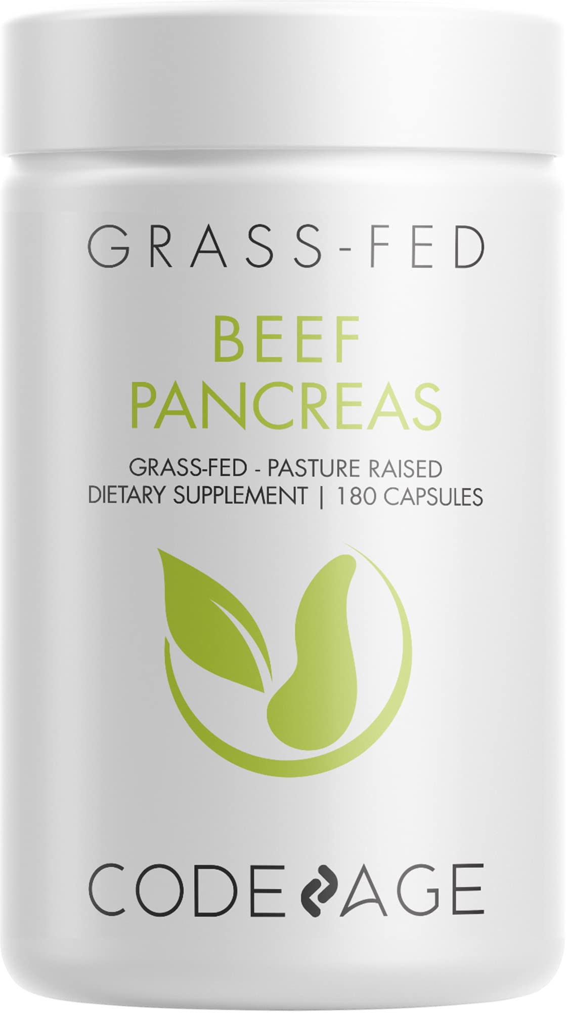 Codeage Grass Fed Beef Pancreas Capsules 180 Count