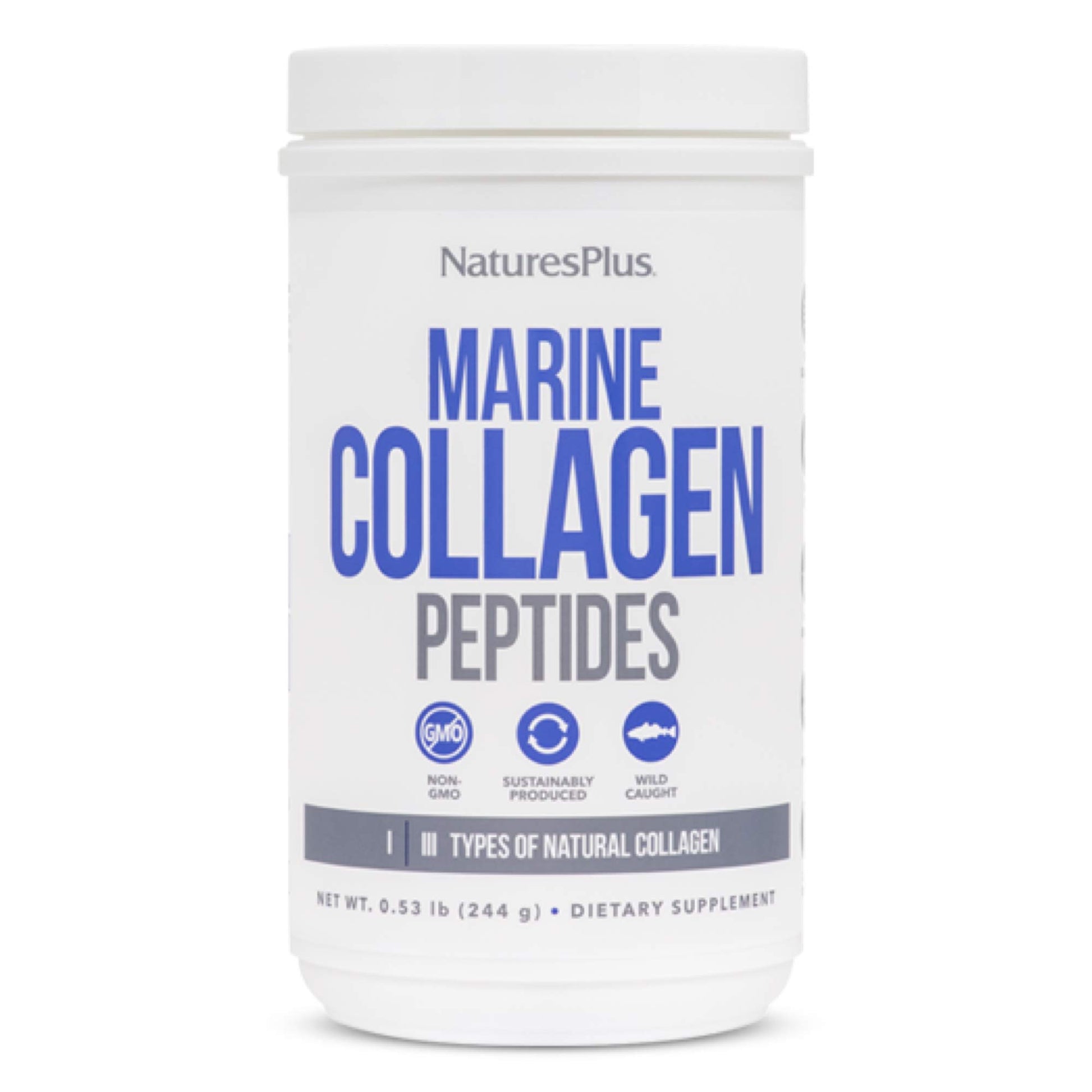 NaturesPlus Marine Collagen Peptides Unflavored Powder 8.48 Ounce