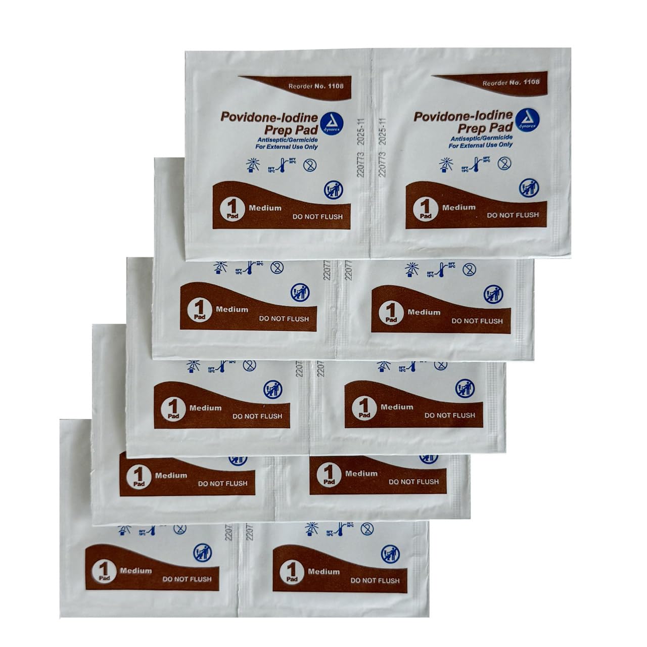 Rescue Essentials Iodine Prep Pads Powder 10 Count