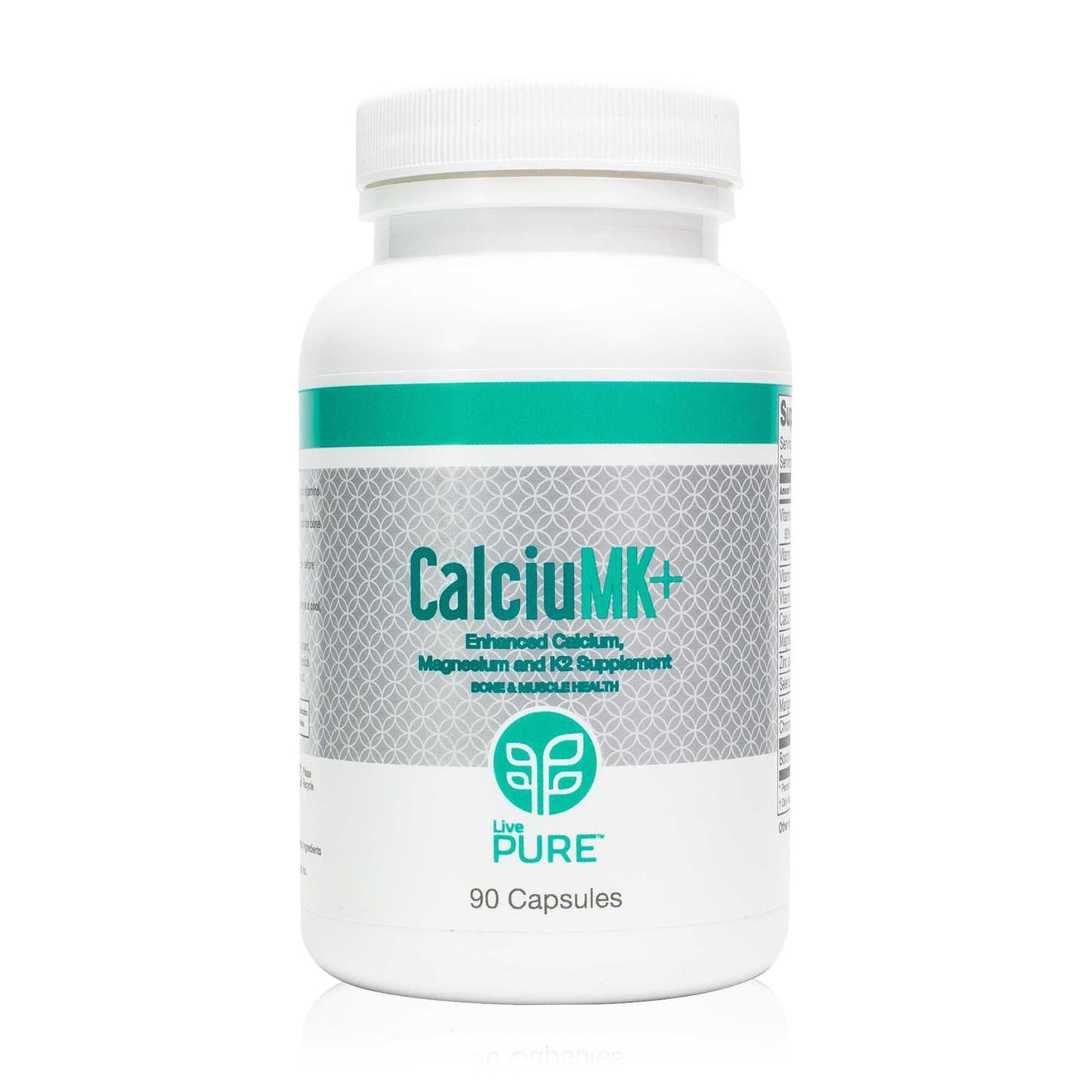 PURE CalciuMK+ Calcium Citrate Capsules 90 Count