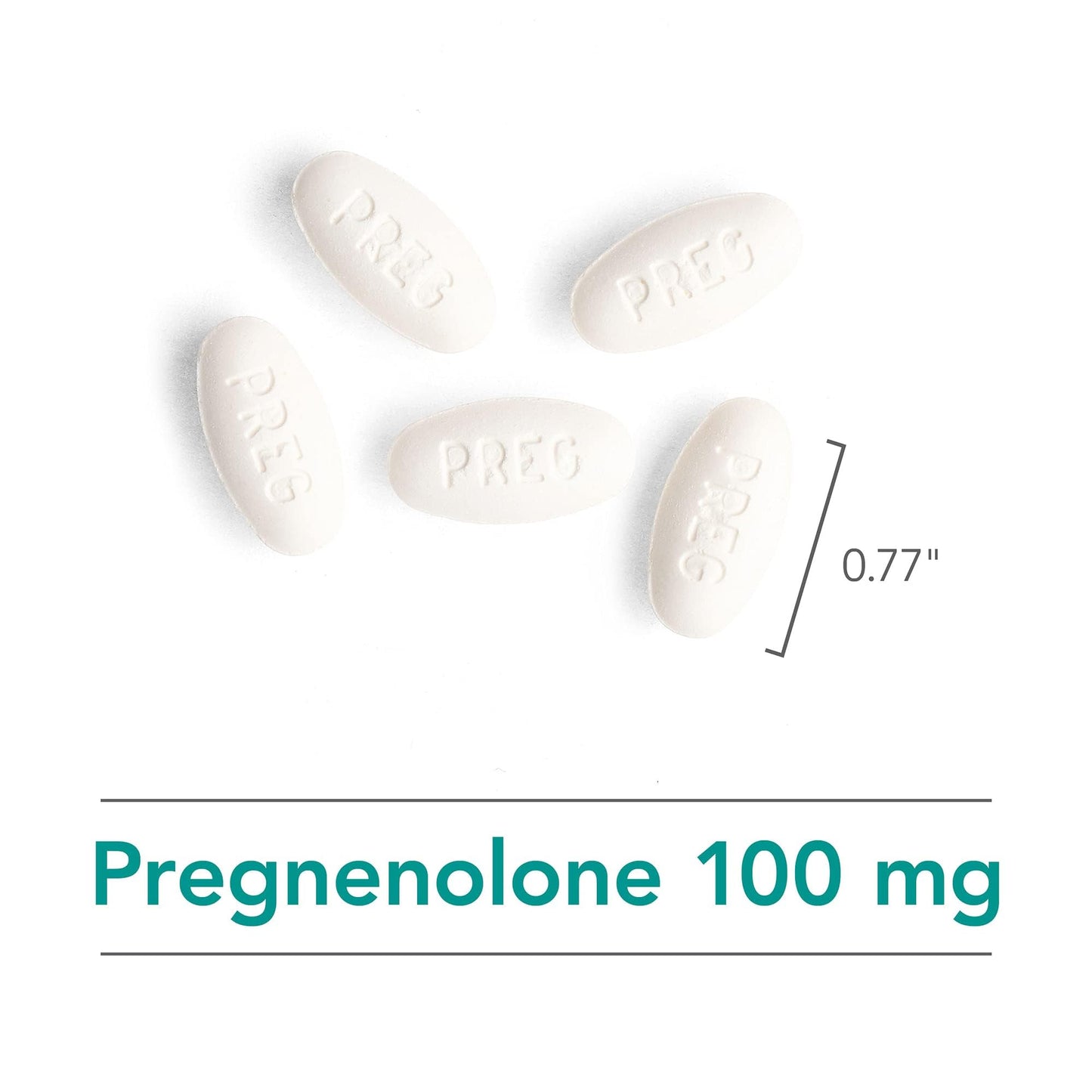 Allergy Research Group NutriCology Pregnenolone 100 mg Micronized Hormone Precursor Stress & Well-Being Support Enhanced Absorption Formula, 60 Tablets