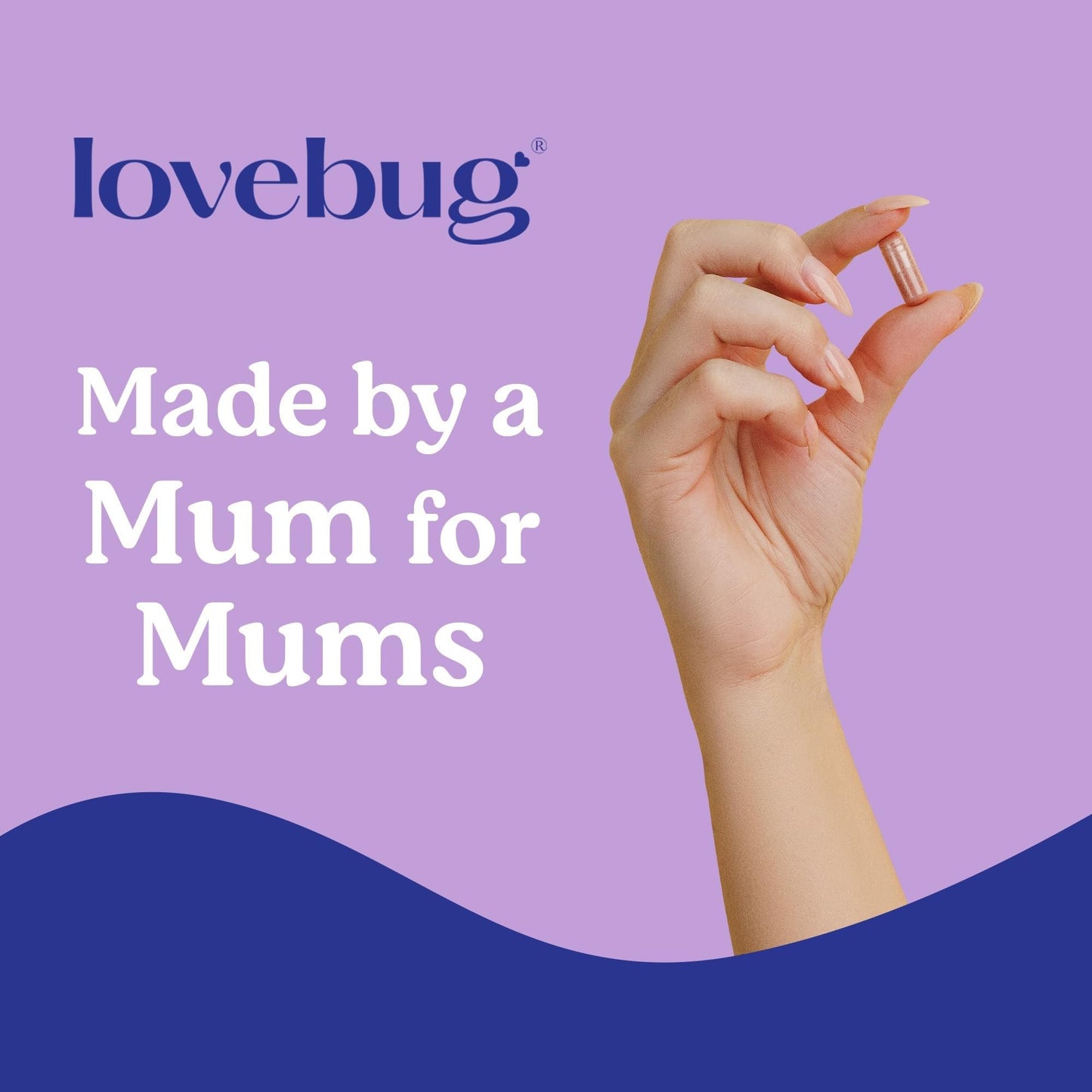 LOVEBUG Postnatal Probiotic Capsule, Multi-Strain 20 Billion CFU, 30 Capsules
