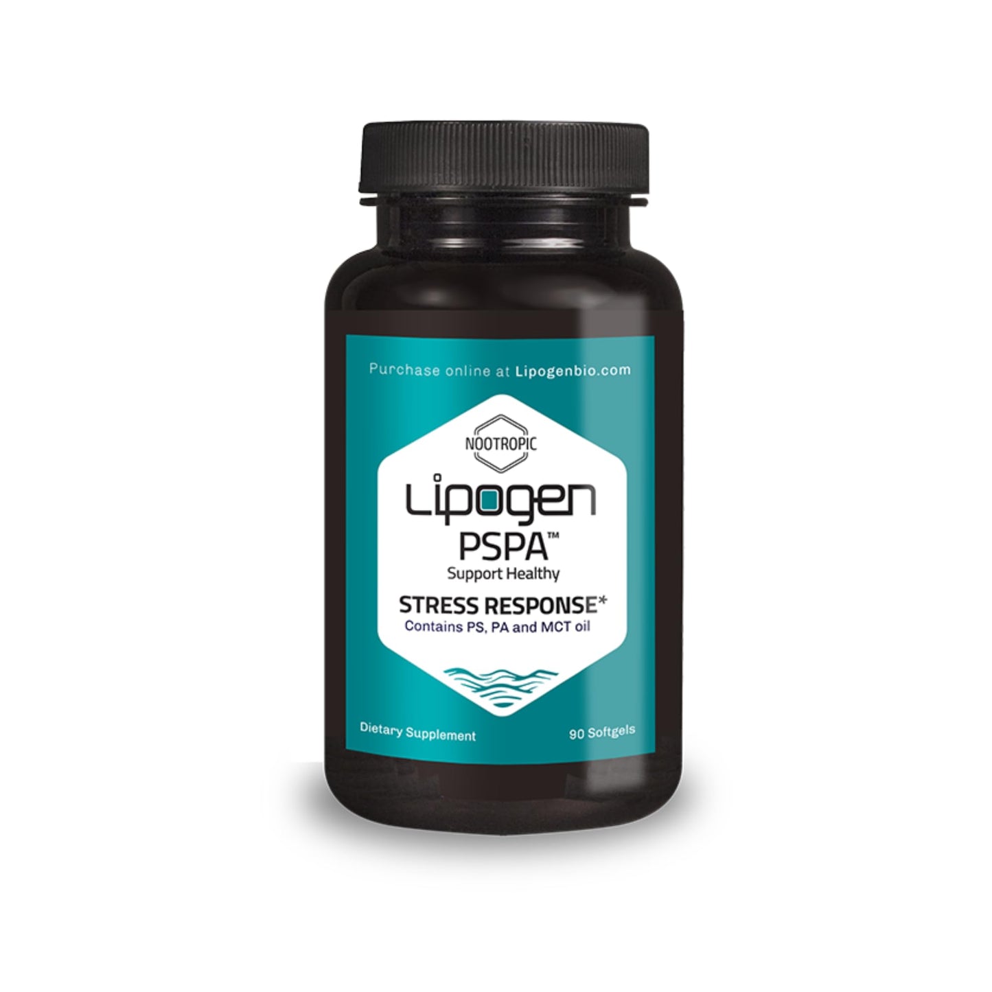 Lipogen PSPA Stress Relief Supplement and Cortisol Manager Softgels 90 Count