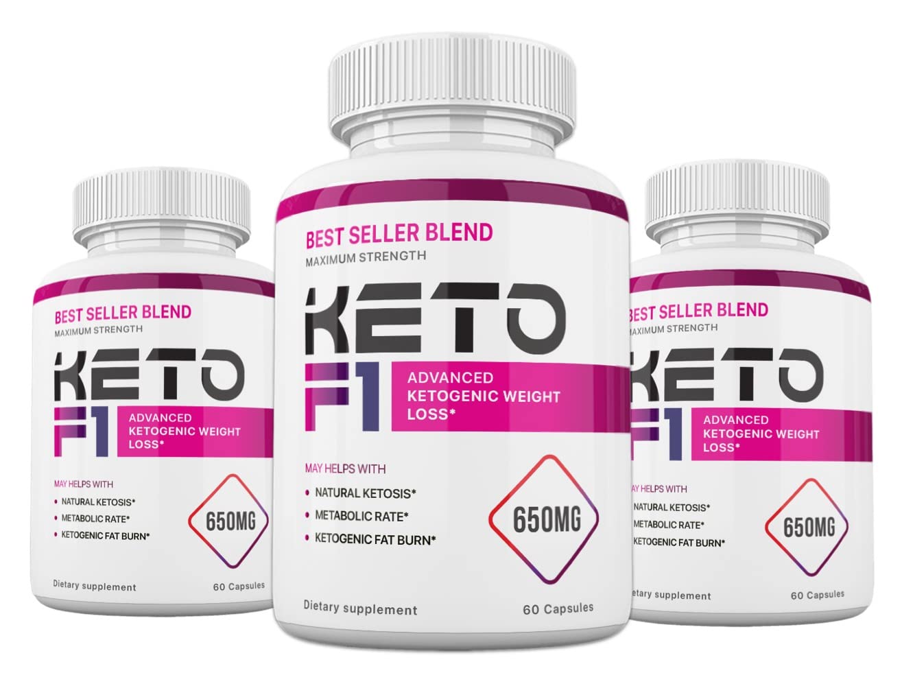 Nutra City Keto F1 Blend Formula Capsules, 180 Capsules