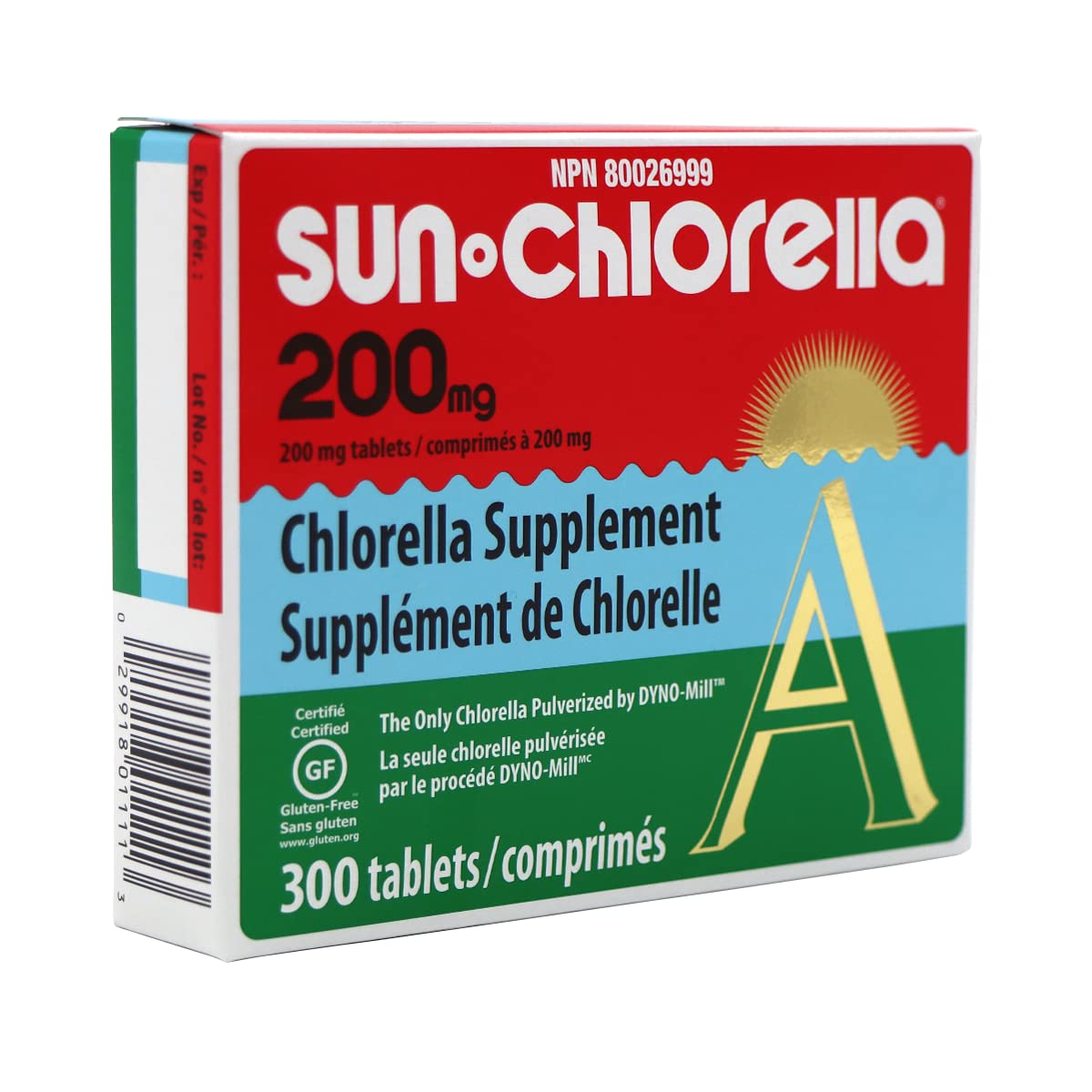 Sun Chlorella USA Chlorella 200 mg Tablets, 300 Tablets per Bottle, Pack of 2