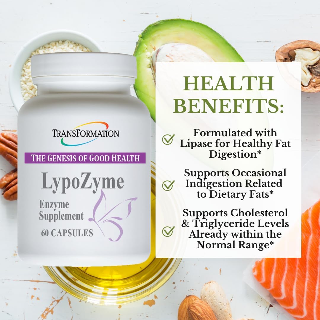 TRANSFORMATION LypoZyme Enzyme Supplement Capsule, 60 Count