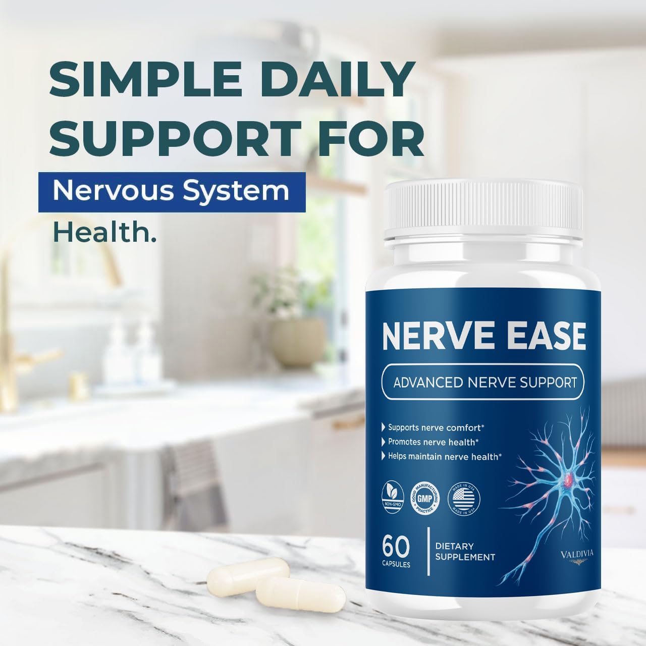 Valdivia Nerve Ease Capsules 60 Capsules