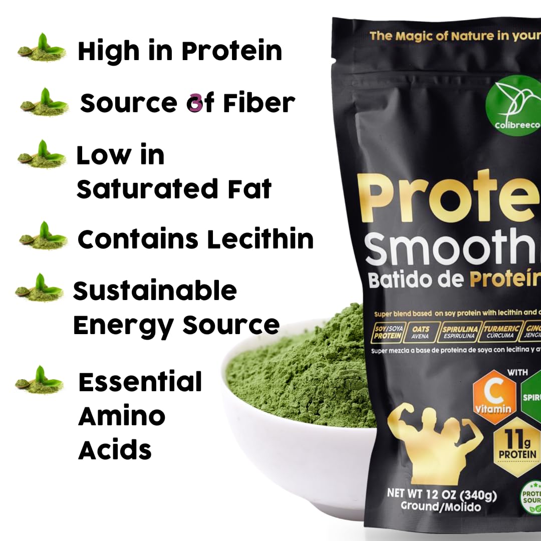 COLIBREECO Plant-Based Protein Super Blend Powder, 24 Servings