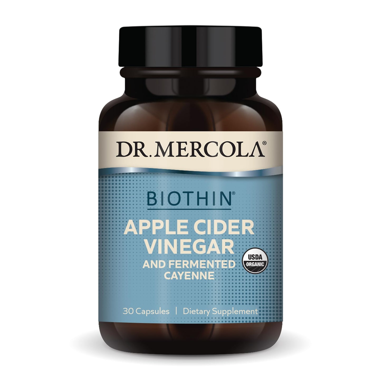 Dr. Mercola Biothin Organic Apple Cider Vinegar & Fermented Cayenne, 30 Capsules