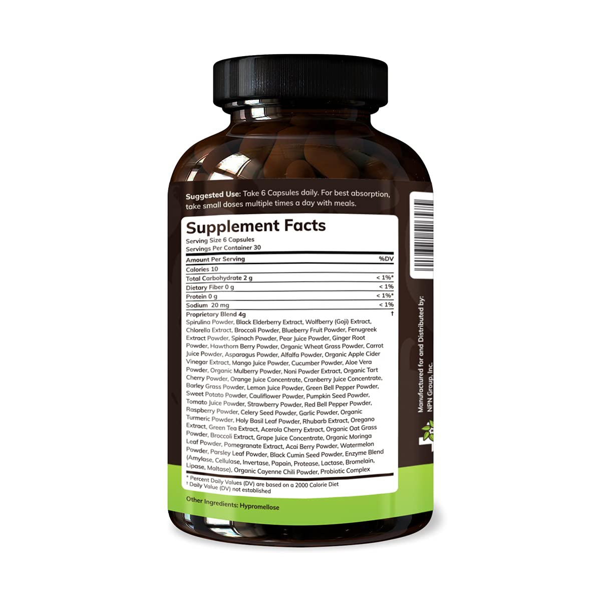 Texas SuperFood Original Superfood Capsules 180 Capsules