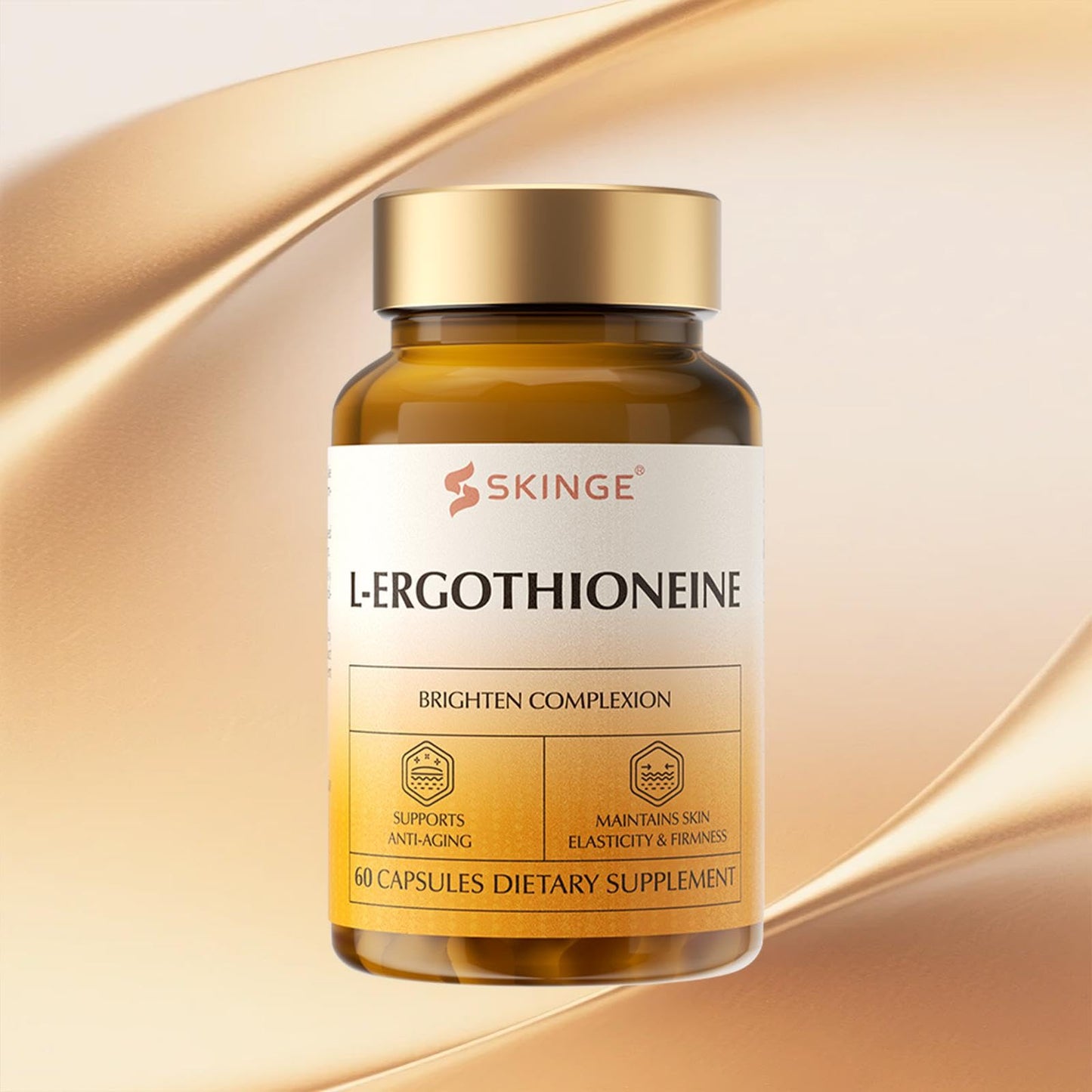 Ahete SKINGE L-Ergothioneine 30mg Capsules, 90 Count