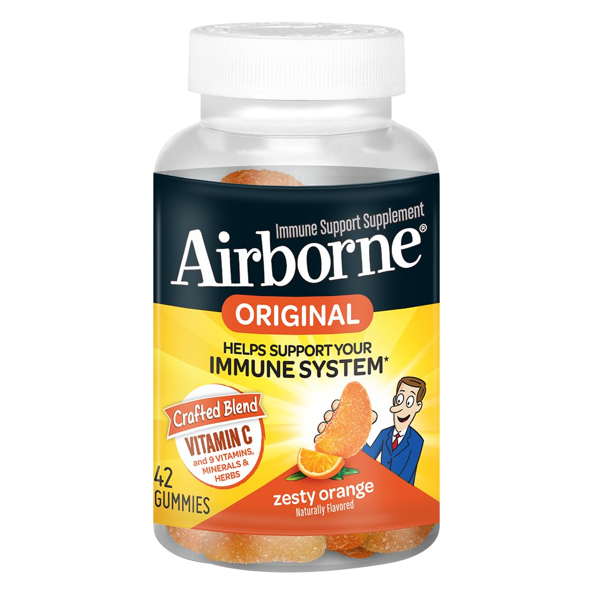 Airborne Vitamin C Immune Support Gummies, 750mg, 42 Gummies