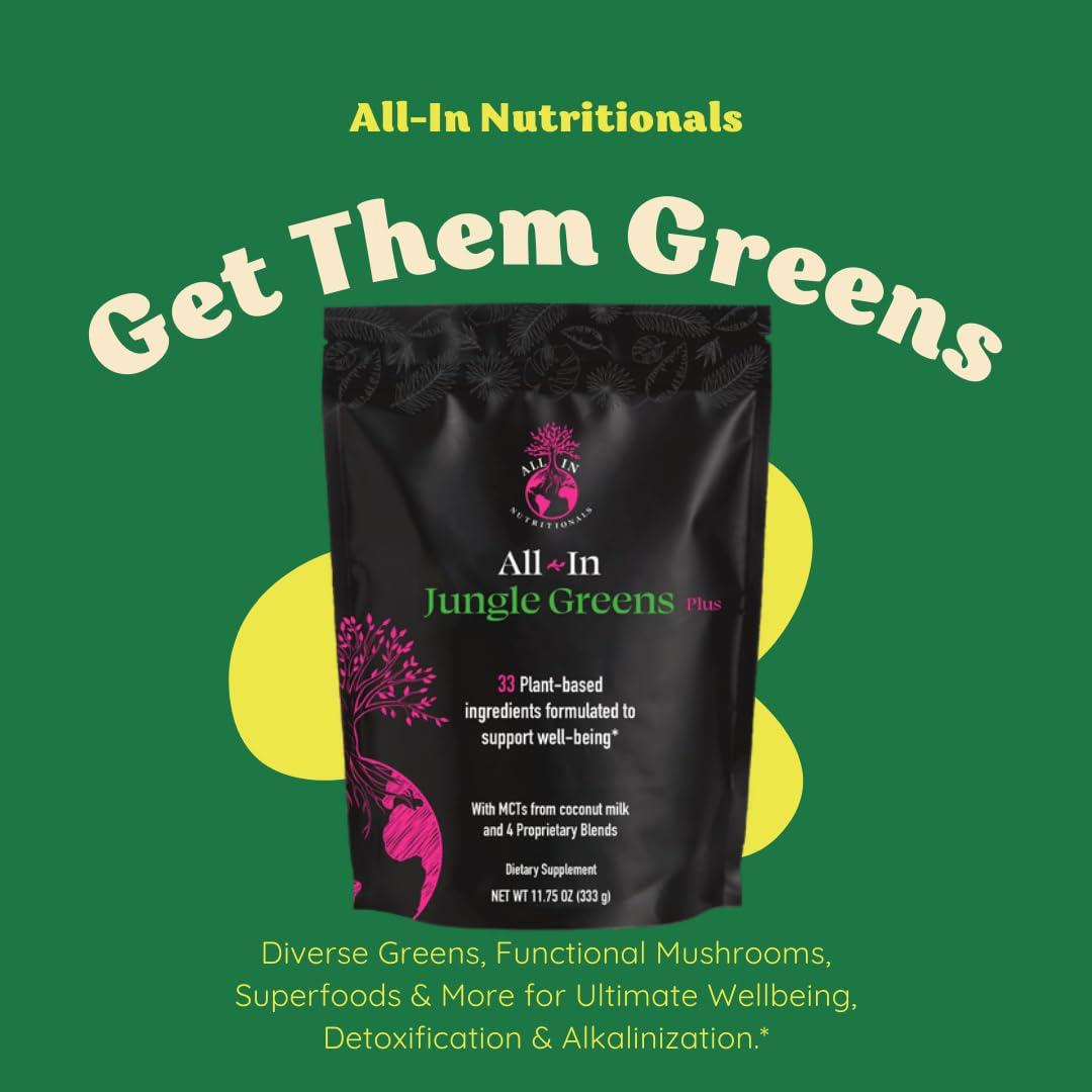 All In Nutritionals Jungle Greens Powder 11.75 oz (Pack of 10)