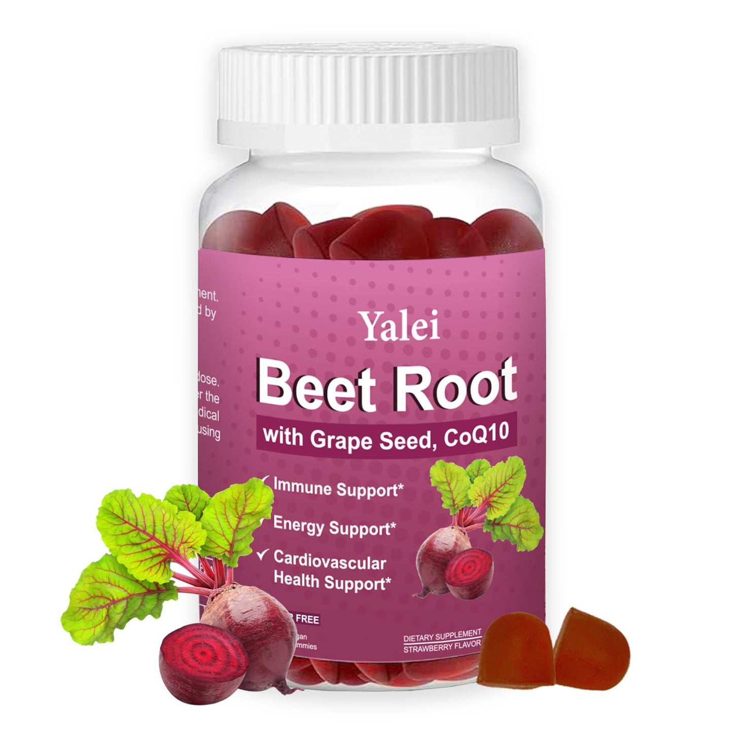 Yalei Beet Root Gummies for Blood Pressure Gummy, 60 Count