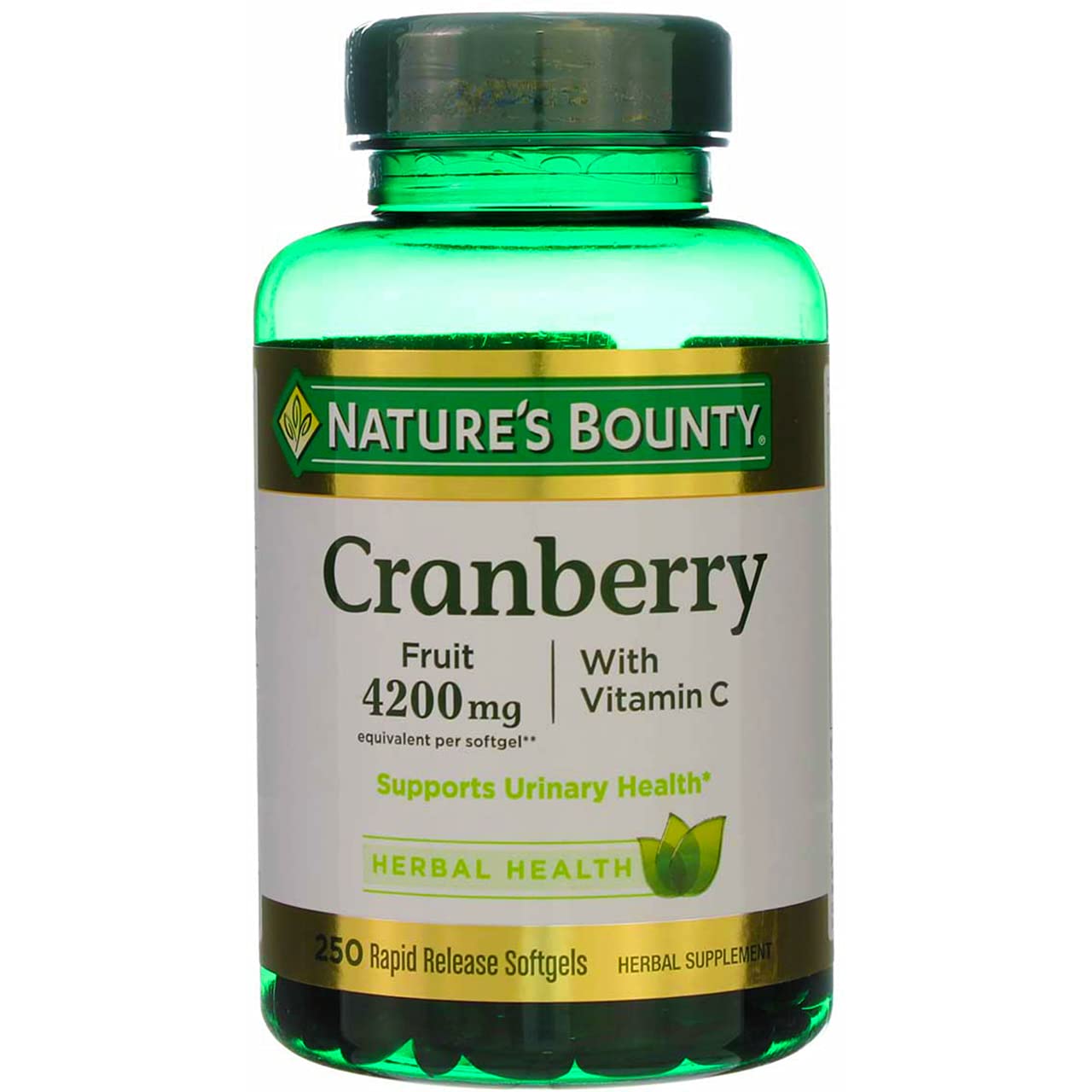 Nature's Bounty Cranberry with Vitamin C 4200 mg Softgels 750