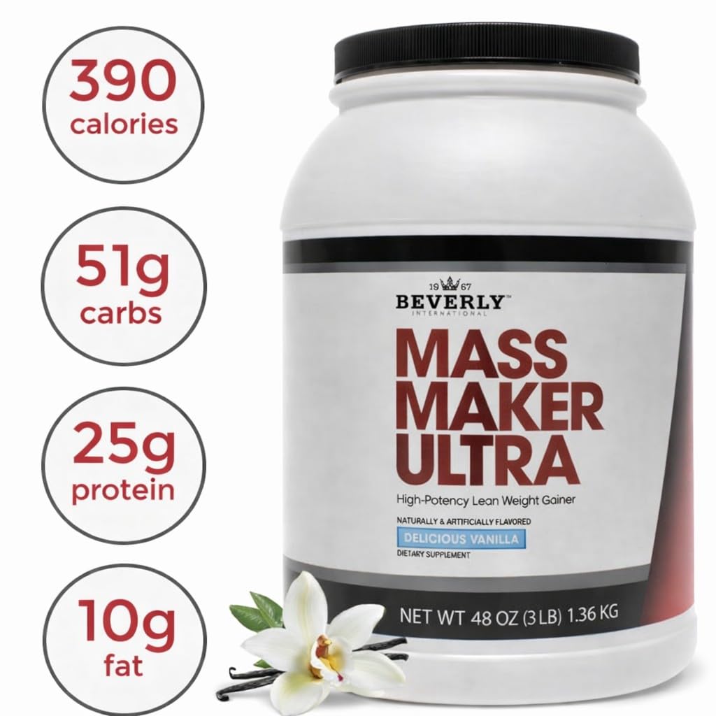 Beverly International Mass Maker Ultra Whey Protein Powder 48 Servings