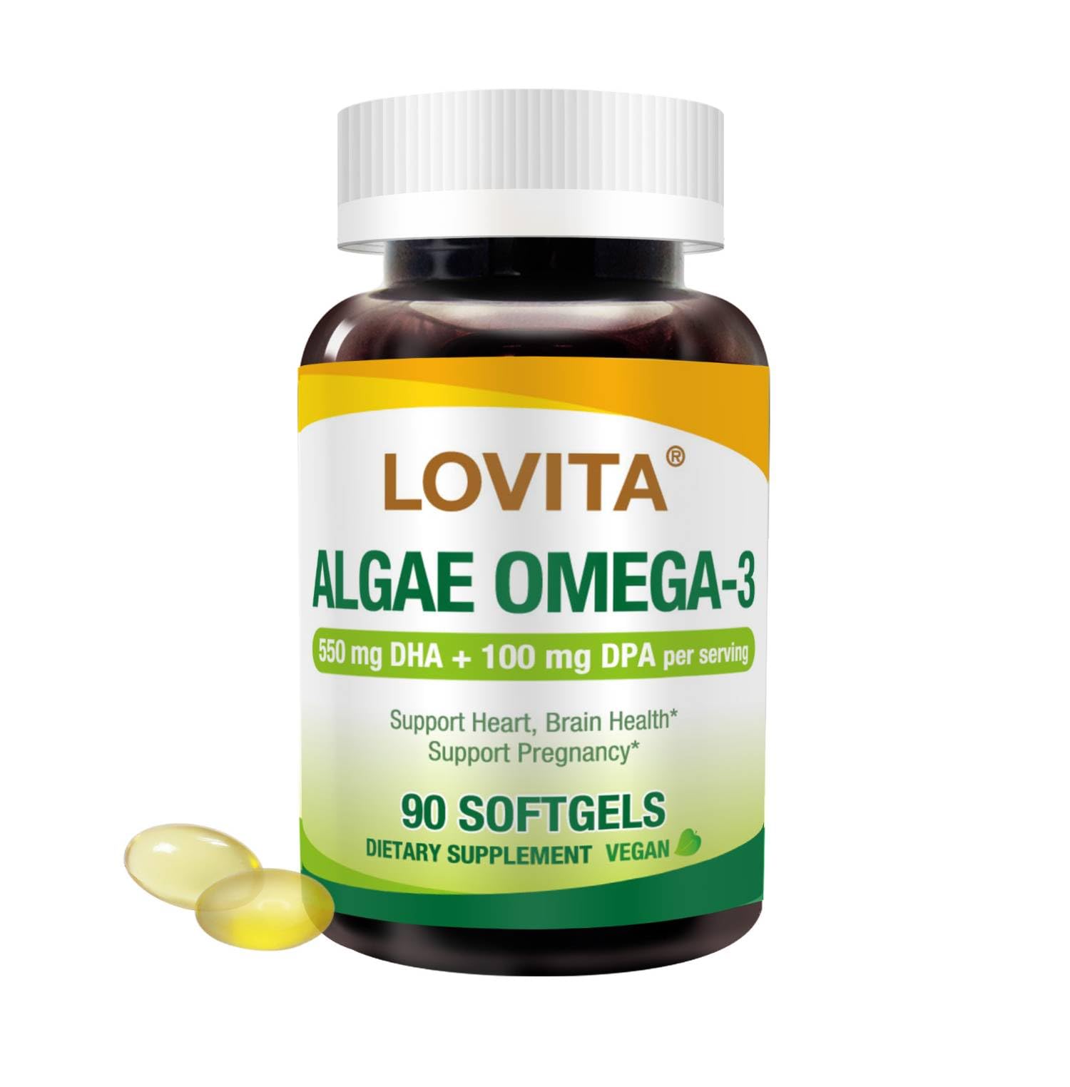 LOVITA Algae Omega-3 Softgels 90