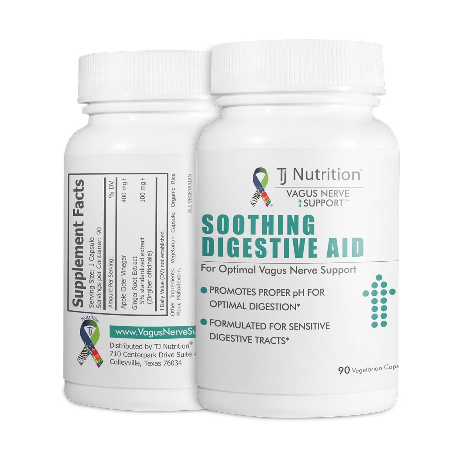 TJ Nutrition Digestive Health Support Capsules, 60 Count