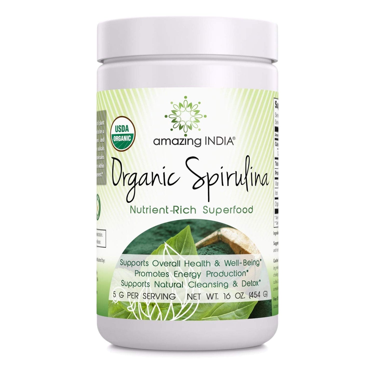 Amazing India Organic Spirulina Powder 1 Pack