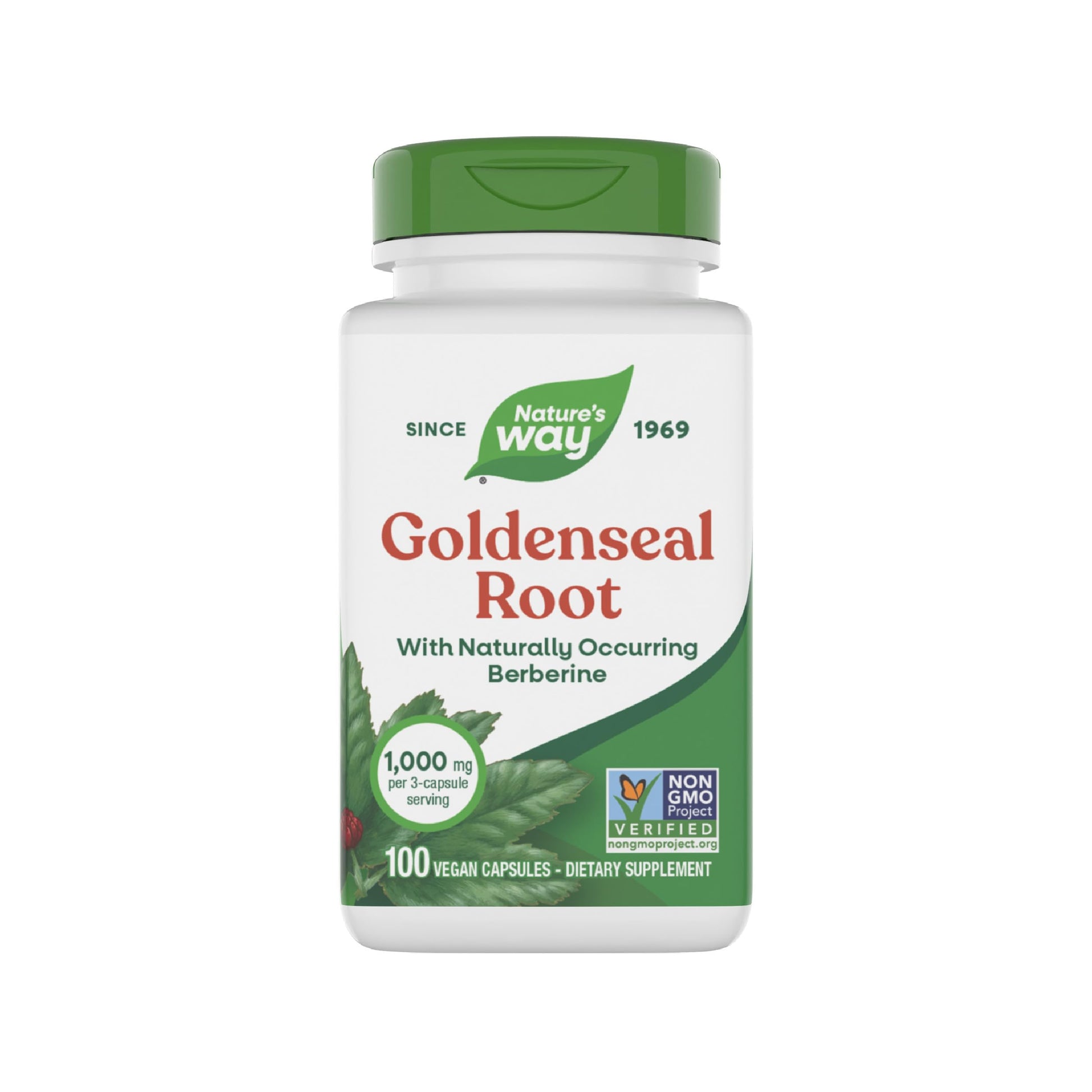 Nature's Way Goldenseal Root Capsule, 100 Count