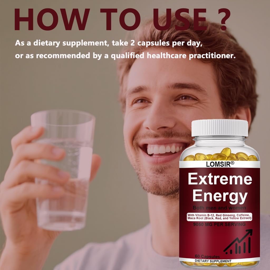 LOMSIR Extreme Energy Softgels 60 Count