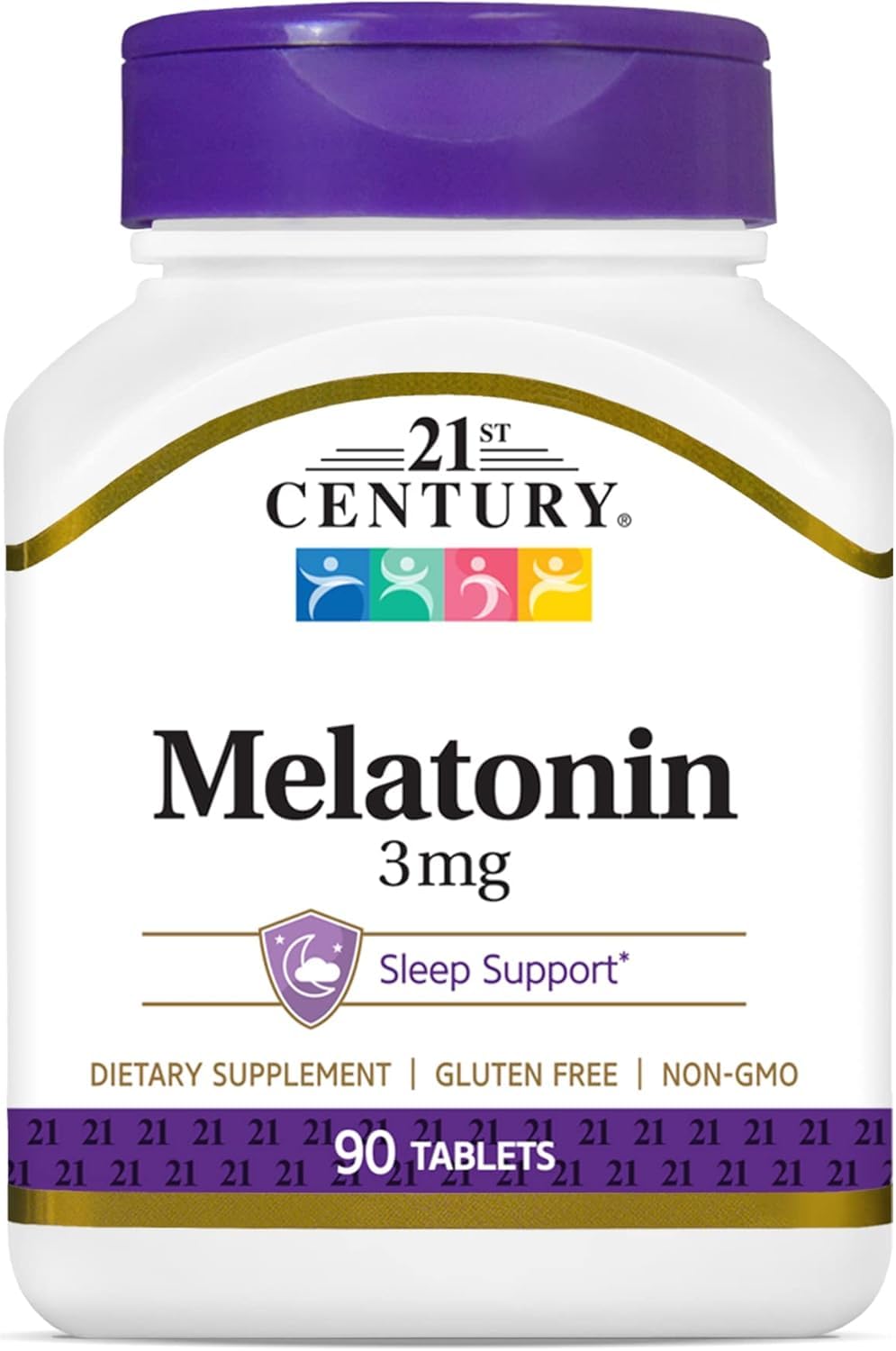 21st Century Melatonin 3 mg Tablets, 180 Count