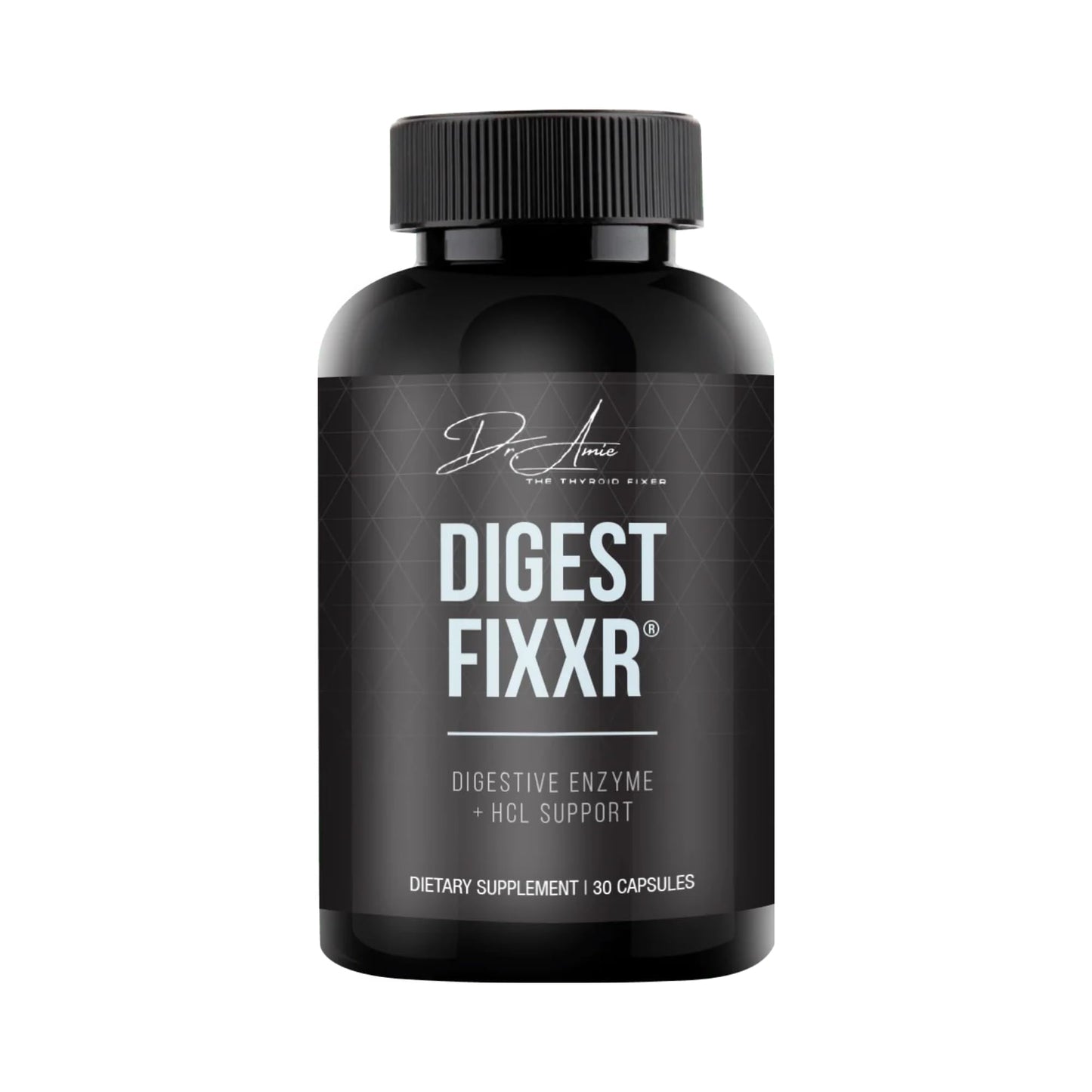 Fixxr Digest by Dr. Amie Digestive Enzyme & HCl Support 30 Capsules
